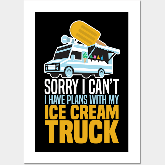 Ice Cream Truck Driver Wall Art by TheBestHumorApparel